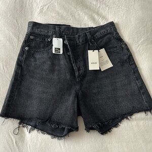 Agolde Criss Cross Denim Shorts NWT